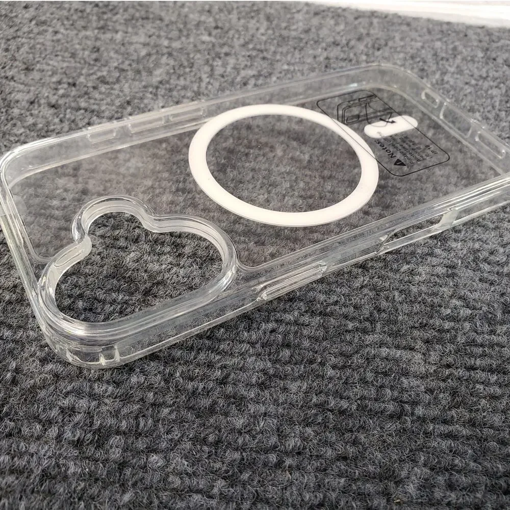 FNTCASE Magnetic Clear Case for Apple iPhone 16 - MagSafe Shockproof Cover